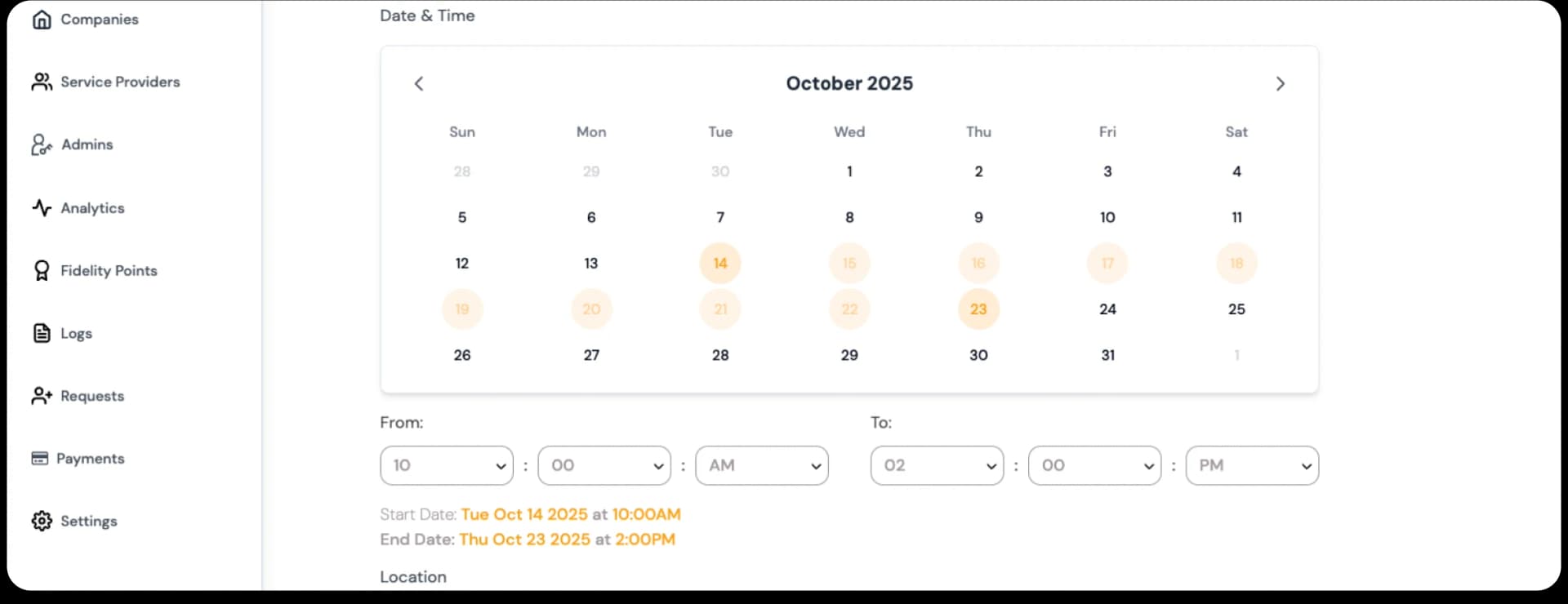 Booking System Integration