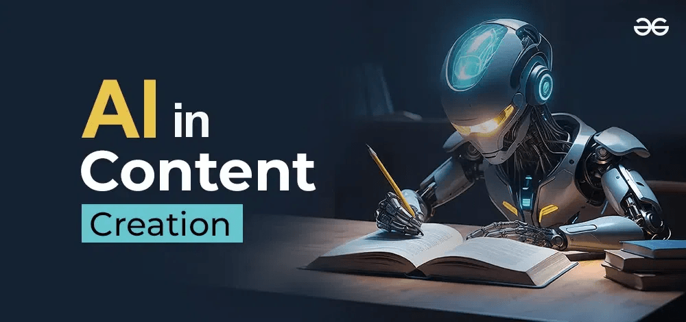 Illustration of AI transforming text into engaging content